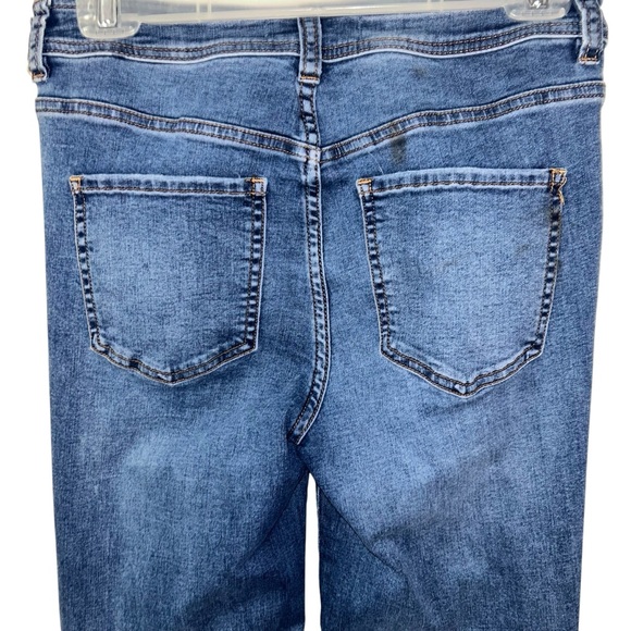 We The Free Blue Boot Cut Jeans exposed button fly size 28 - Picture 5 of 8